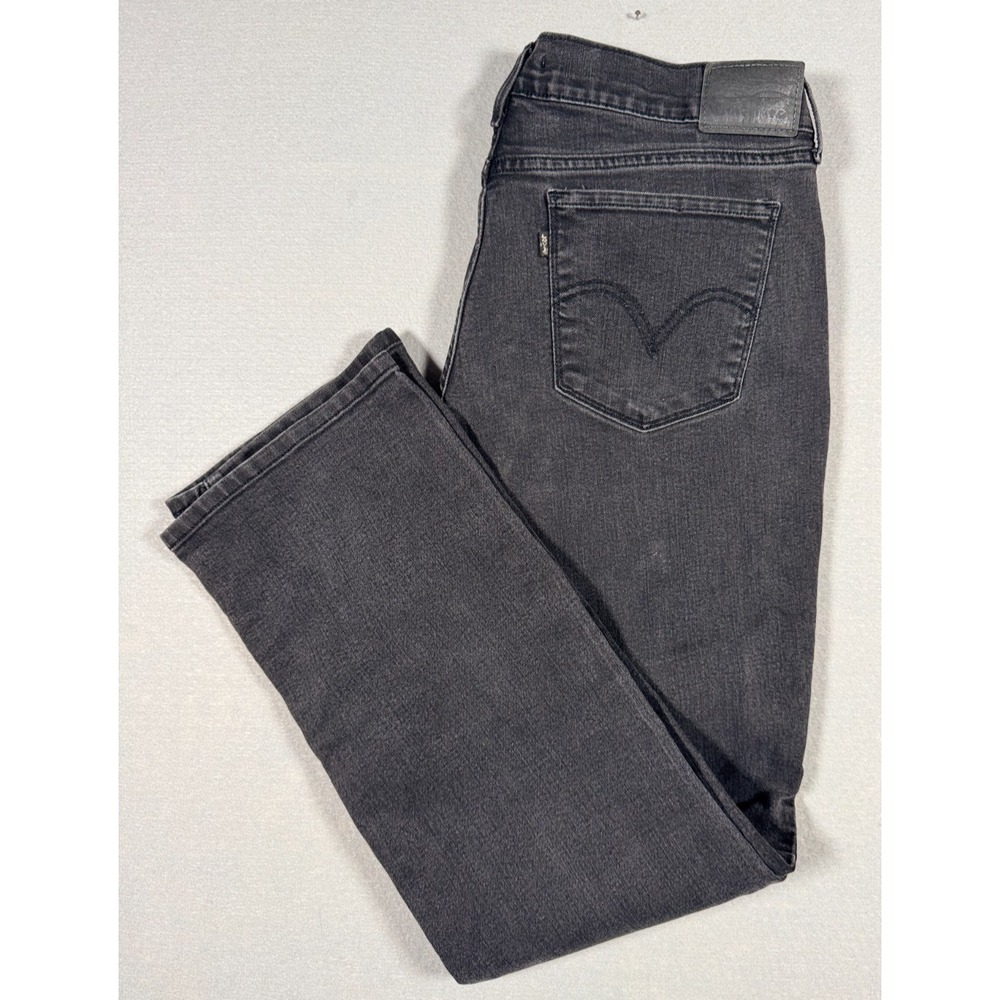 Levi's Men's Black 505 Straight 32 Jeans - 14M W32 L32 - Made In 2015